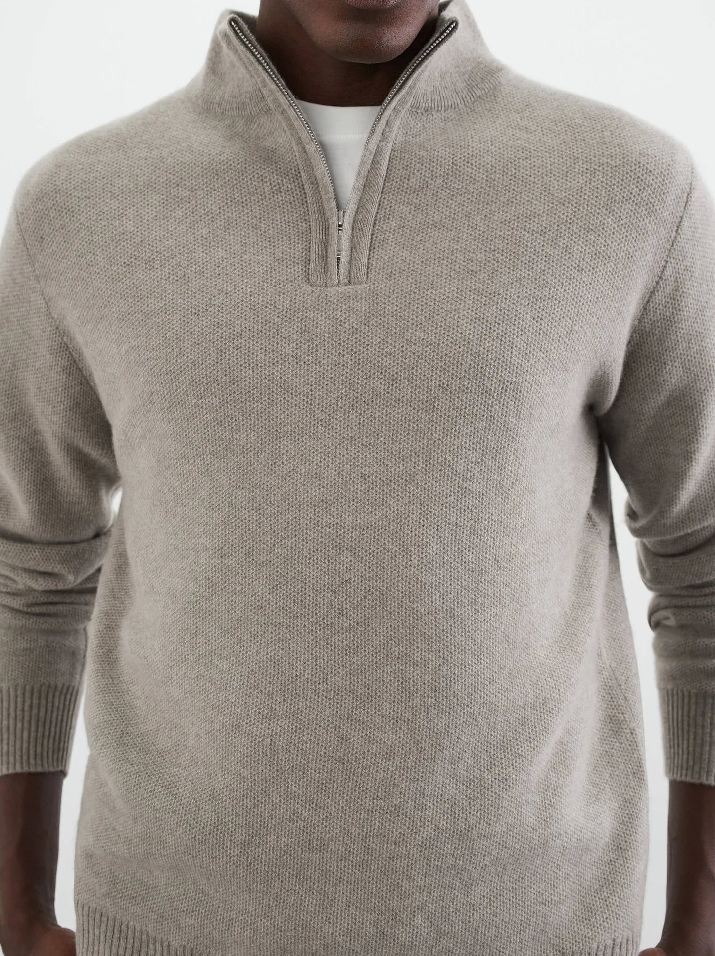 Wollen zip-up trui