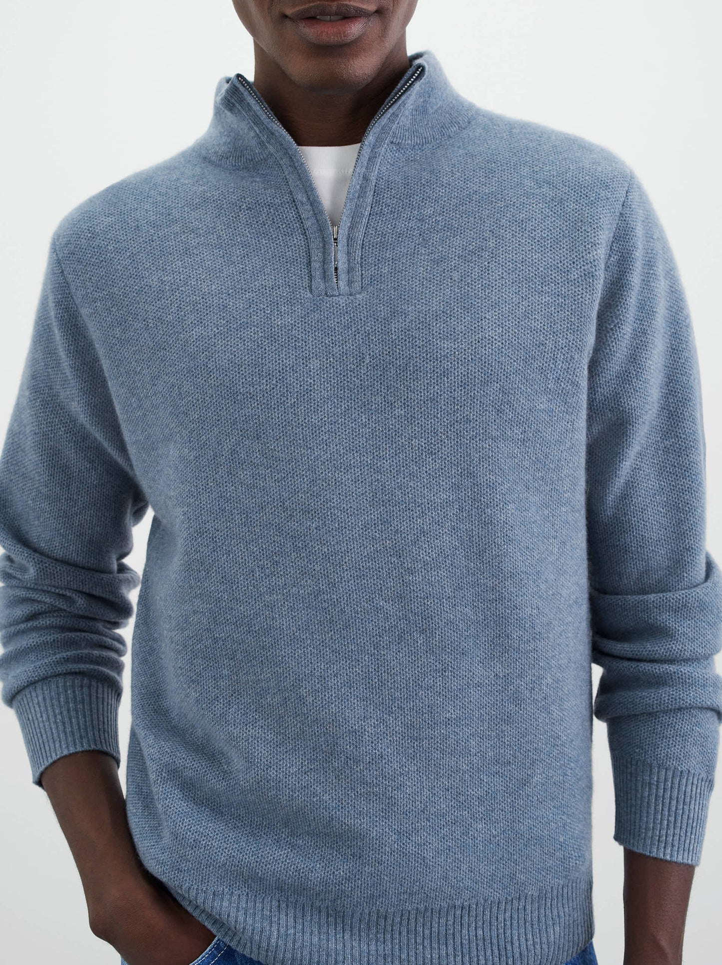 Wollen zip-up trui