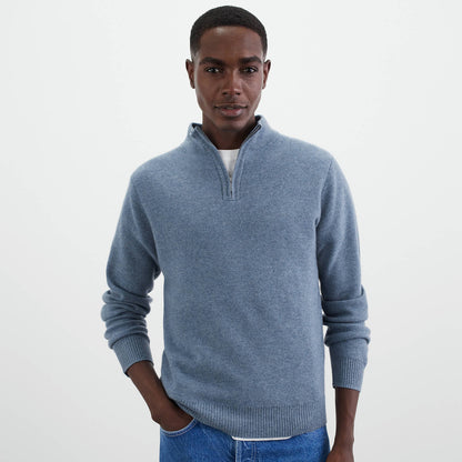 Wollen zip-up trui