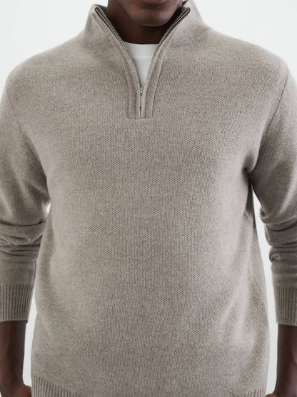 Wollen zip-up trui