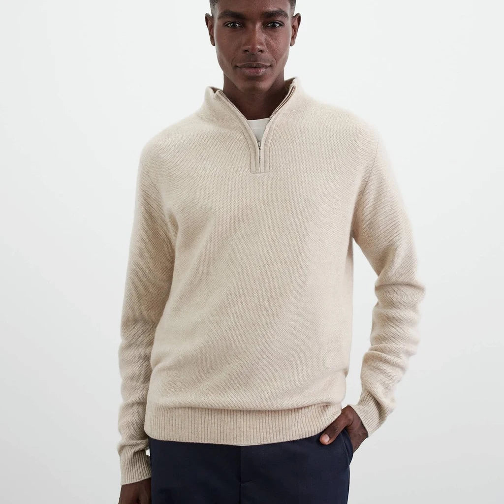 Wollen zip-up trui
