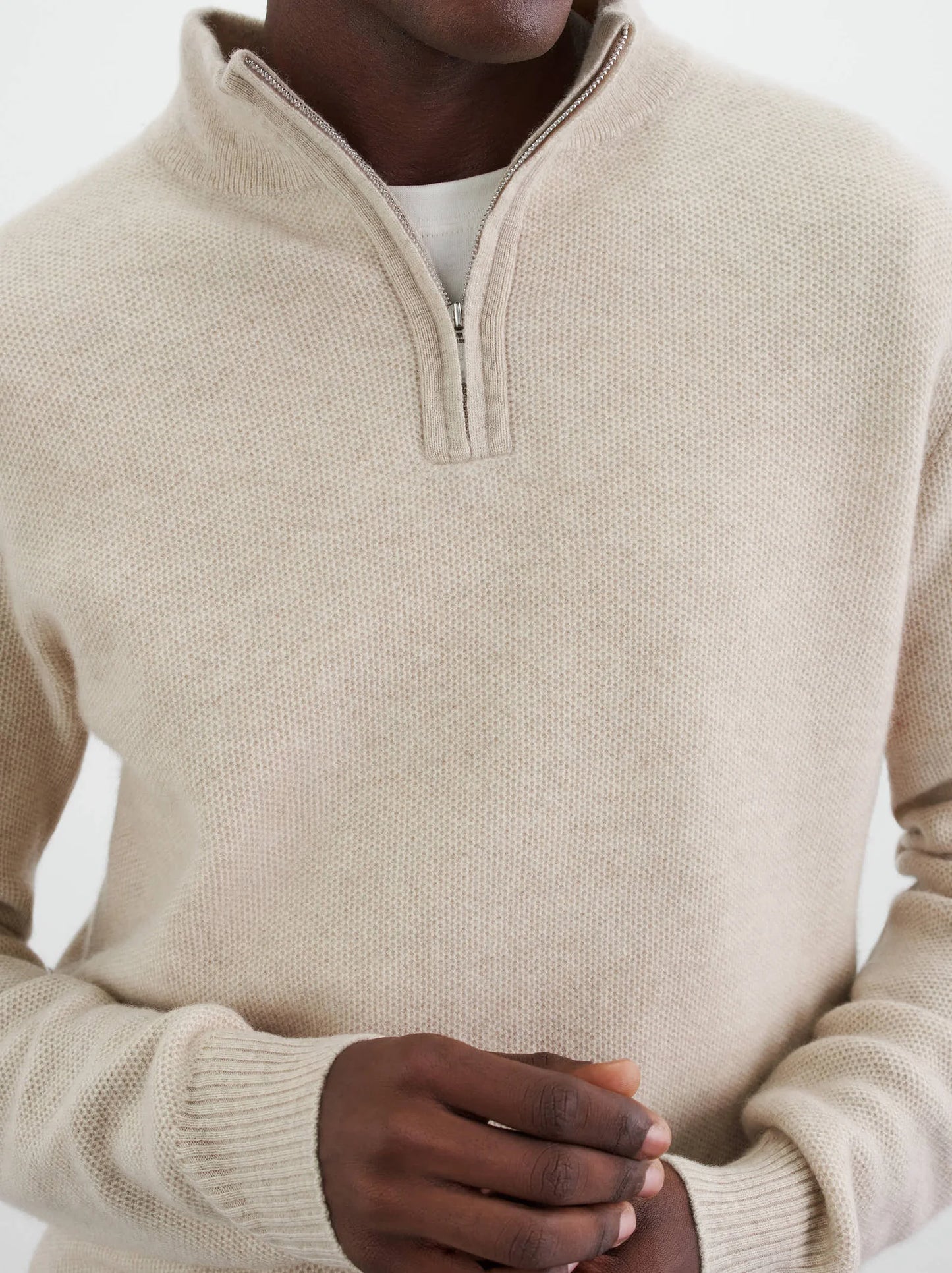 Wollen zip-up trui