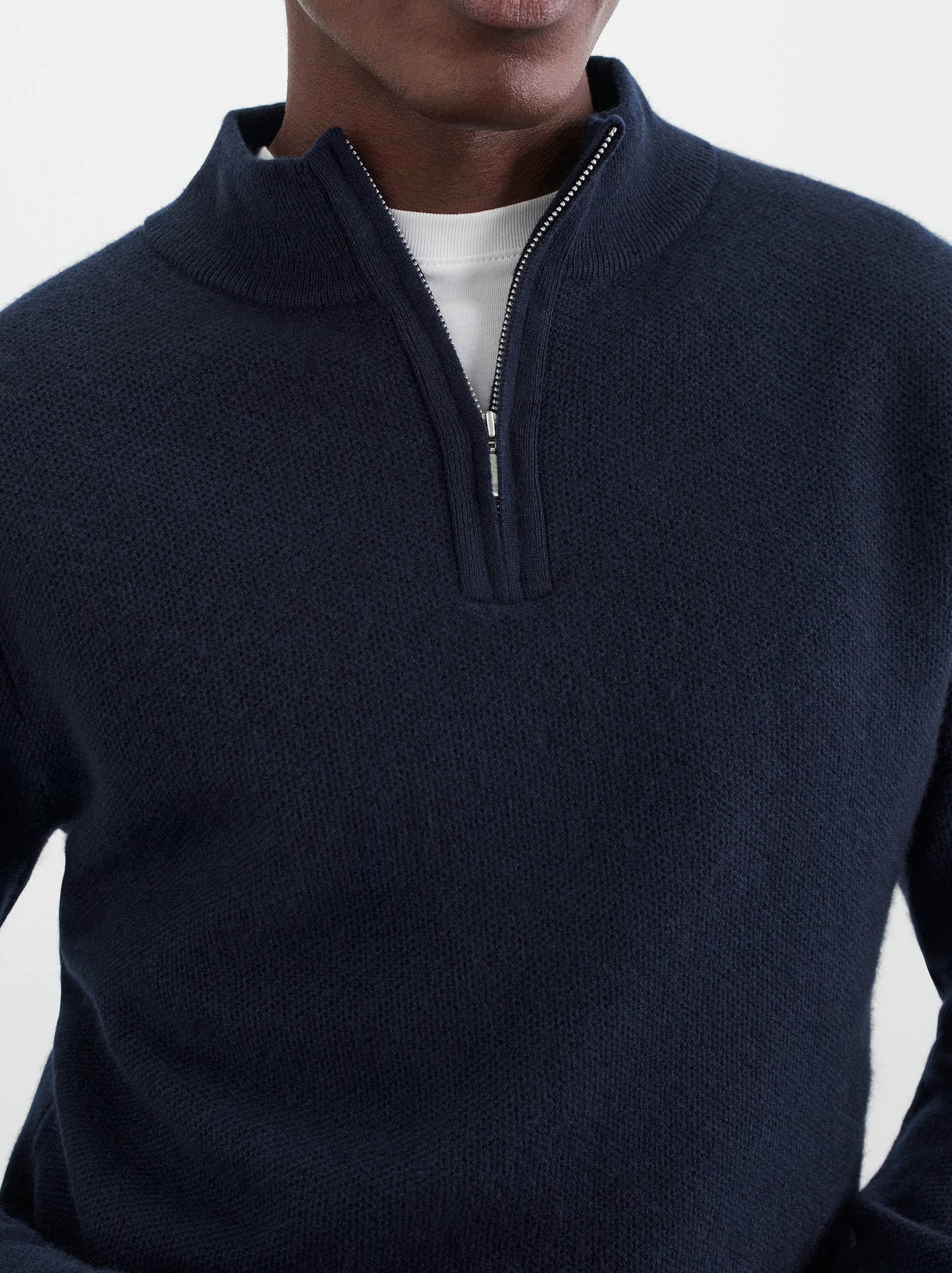 Wollen zip-up trui